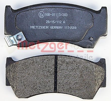 METZGER 1170580 Bremsbelagsatz, Scheibenbremse